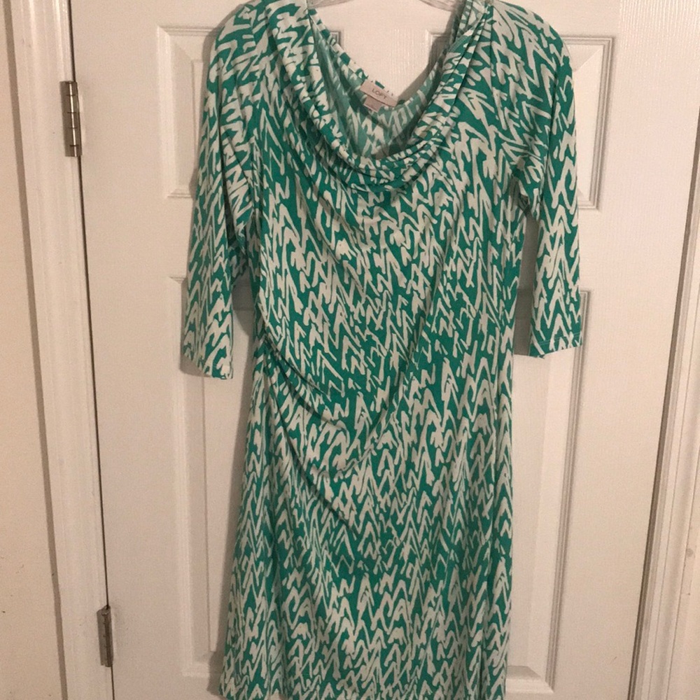 3/4 length sleeve Loft dress